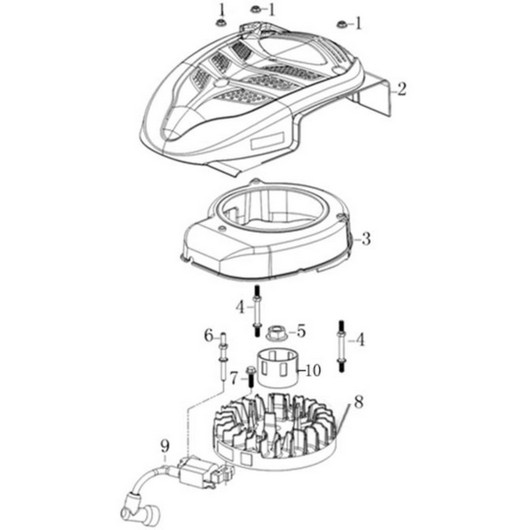 Стартер, магнето и маховик Champion BC4401